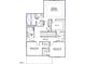 Detailed floor plan showing the second floor layout, including bedrooms, bathrooms, and walk-in closets at 251 Meadowbark Bnd # 30, Garner, NC 27529
