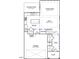 First floor plan showcasing the layout including kitchen, Gathering room, garage, and covered porch at 251 Meadowbark Bnd # 30, Garner, NC 27529