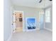 Spacious bedroom with natural light, featuring a view into the ensuite bathroom, and carpet flooring at 298 Bonterra Way, Chapel Hill, NC 27516