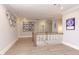 Bright hallway features stylish decor, hardwood floors, and access to various rooms at 298 Bonterra Way, Chapel Hill, NC 27516
