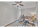 Bright office space featuring a stylish desk, a ceiling fan and a neutral color scheme, creating a productive work environment at 305 Dickens Rd, Fuquay Varina, NC 27526