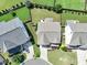 Aerial view of a home featuring a well maintained roof and yard at 309 Orange Blossom Ct, Wake Forest, NC 27587