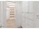 Walk-in closet with custom shelving and storage at 321 E Lane St, Raleigh, NC 27601