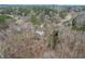An aerial view of the neighborhood, surrounded by dense trees, providing a sense of privacy and seclusion at 3617 Cranston Rd, Garner, NC 27529