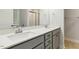 Bathroom featuring double sinks and quartz countertops at 42 Chris Todd Way, Angier, NC 27501