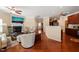 Open-concept living room seamlessly connects to the dining area and kitchen for easy entertaining at 463 Kerriann Ln, Clayton, NC 27520