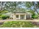 Charming clubhouse featuring a covered entrance, manicured lawn, and welcoming landscaping at 534 Ives Ct, Chapel Hill, NC 27514