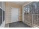 Cozy outdoor patio with railing and views of the surrounding greenery at 534 Ives Ct, Chapel Hill, NC 27514