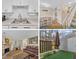 Interior collage of the kitchen, dining room, living room and backyard at 7305 Sandy Creek Dr, Raleigh, NC 27615