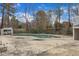 A look at the community pool with visible ladders and lounge chairs nearby at 7305 Sandy Creek Dr, Raleigh, NC 27615