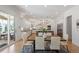 Open kitchen with white cabinetry, stainless steel appliances, and a large center island at 1001 Welch Ln, Raleigh, NC 27614