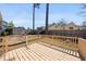 Backyard featuring a nice wood deck and a shed in the background at 103 Willoughby Ln, Cary, NC 27513