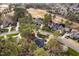 A neighborhood featuring well-maintained homes nestled among lush trees and alongside a golf course at 112 Trellingwood Dr, Morrisville, NC 27560