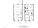 Detailed floor plan of the home's layout and dimensions on both floors at 116 Anterbury Dr, Apex, NC 27502