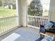Enjoy serene views from this quaint patio with comfortable seating and inviting atmosphere at 1301 Durlain Dr # 108, Raleigh, NC 27614