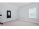 Bedroom featuring neutral carpet and single window at 1564 Highpoint St, Wake Forest, NC 27587