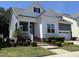 Lovely two-story home featuring a welcoming porch and neatly trimmed shrubs against a clear blue sky at 1564 Highpoint St, Wake Forest, NC 27587