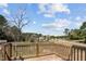 View from the wooden deck overlooking the expansive lawn at 1855 W West River Rd, Franklinton, NC 27525