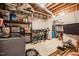 Unfinished basement area offers potential for customization and includes a laundry area and workout space at 3227 Morrow Farm Ln, Chapel Hill, NC 27516