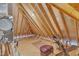 Spacious unfinished attic providing ample potential storage and expansion at 3240 Donlin Dr, Wake Forest, NC 27587