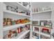 Pantry area with shelves, cooking appliances and food storage at 3240 Donlin Dr, Wake Forest, NC 27587