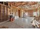 Large unfinished basement featuring exposed framing and ample space for customization at 3541 Rugby Rd, Durham, NC 27707