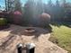 The backyard patio offers a cozy firepit with ample backyard space at 3709 Valley Pine Ct, Wendell, NC 27591