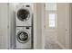 Conveniently located stacked washer and dryer, next to the bedroom at 500 John Haywood Way # 103, Raleigh, NC 27604