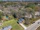 Aerial view of the home in a lush neighborhood, near city amenities at 5108 Melbourne Rd, Raleigh, NC 27606