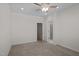 Neutral bedroom with ceiling fan and ensuite bath that provides a calm and inviting space at 517 Aronia Dr, Hillsborough, NC 27278