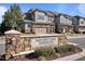 Waterstone Terraces community entrance sign features stone accents, professional landscaping, and clear signage at 517 Aronia Dr, Hillsborough, NC 27278