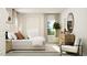 Bright bedroom with a king bed, modern furnishings, and ample natural light from the large window at 712 Swim Cave Ln, Wendell, NC 27591