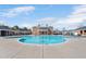 Large community pool with the clubhouse in the background at 724 Summer Music Ln, Raleigh, NC 27603