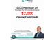Advertisement for home purchase with a closing cost credit of up to $2,000 at 8630 Kenridge Ln, Fuquay Varina, NC 27526