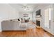 Comfortable living room with a fireplace, a ceiling fan, and stylish decor at 902 Loop Rd, Clayton, NC 27527