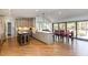 Spacious kitchen featuring granite countertops, stainless steel appliances, and an island at 10841 Round Brook Cir, Raleigh, NC 27617
