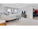 Spacious bedroom with carpet and walk-in closet to the right of the frame at 163 Periwinkle Pl, Clayton, NC 27527