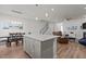 Living and Dining area featuring an open layout with hardwood floors at 175 Norwell Ln, Pittsboro, NC 27312