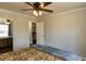 Bedroom featuring hardwood floors, a bed, and closet at 1930 Maple Sugar Ln, Fuquay Varina, NC 27526