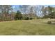 Spacious backyard surrounded by mature trees, providing privacy and tranquility for outdoor activities at 2505 Egypt Mountain Rd, Kittrell, NC 27544