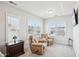 Cozy bedroom sitting area with lots of light and two recliner chairs at 251 North Crest Dr, Chapel Hill, NC 27517