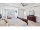 Bright main bedroom with en-suite bathroom, lots of natural light and TV at 251 North Crest Dr, Chapel Hill, NC 27517