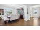 Elegant dining room featuring a stylish table, ample seating, and natural light at 251 North Crest Dr, Chapel Hill, NC 27517