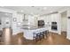 Stylish kitchen with a large center island, modern appliances, and white cabinetry at 251 North Crest Dr, Chapel Hill, NC 27517