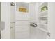 Organized walk-in closet with built-in shelving and drawers at 3417 Pea Ridge Rd, New Hill, NC 27562