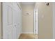 Hallway features a closet and access to other rooms at 4117 Olde Coach Rd, Durham, NC 27707