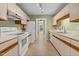 This kitchen features a range and plenty of counter space at 4117 Olde Coach Rd, Durham, NC 27707