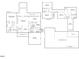 Floor plan showing the property's layout, including the kitchen, living room, bedrooms, and garage at 4811 New Sharon Church Rd, Hillsborough, NC 27278