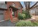 Charming brick home featuring a covered front entrance and established landscaping at 4811 New Sharon Church Rd, Hillsborough, NC 27278