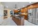 Large kitchen features granite counters, stainless appliances and beautiful cabinets at 4811 New Sharon Church Rd, Hillsborough, NC 27278